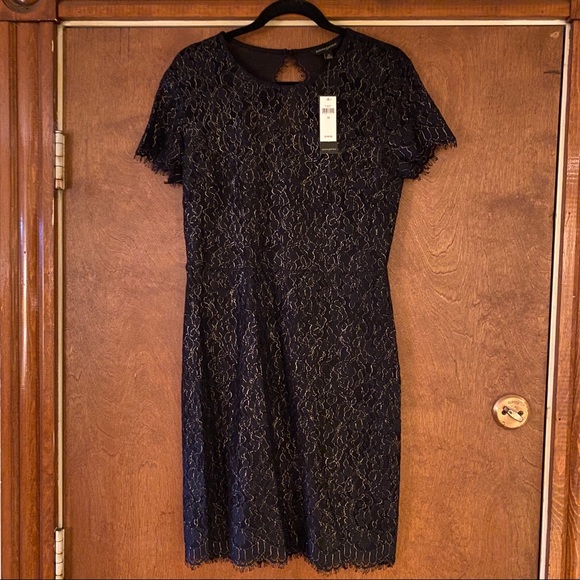 Banana Republic NWT Black Lace Holiday dress - Picture 8 of 10